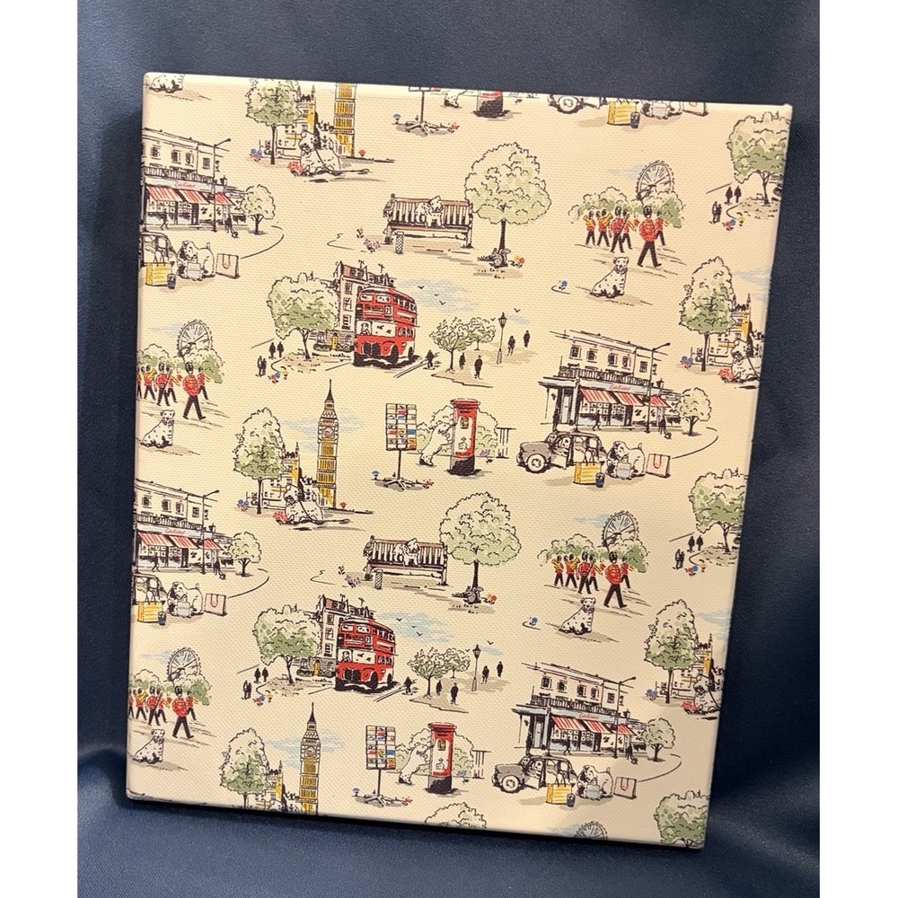 Cath Kidston Lined Journal W/ Red Polka Dot Pen London Theme Gift Box Set New